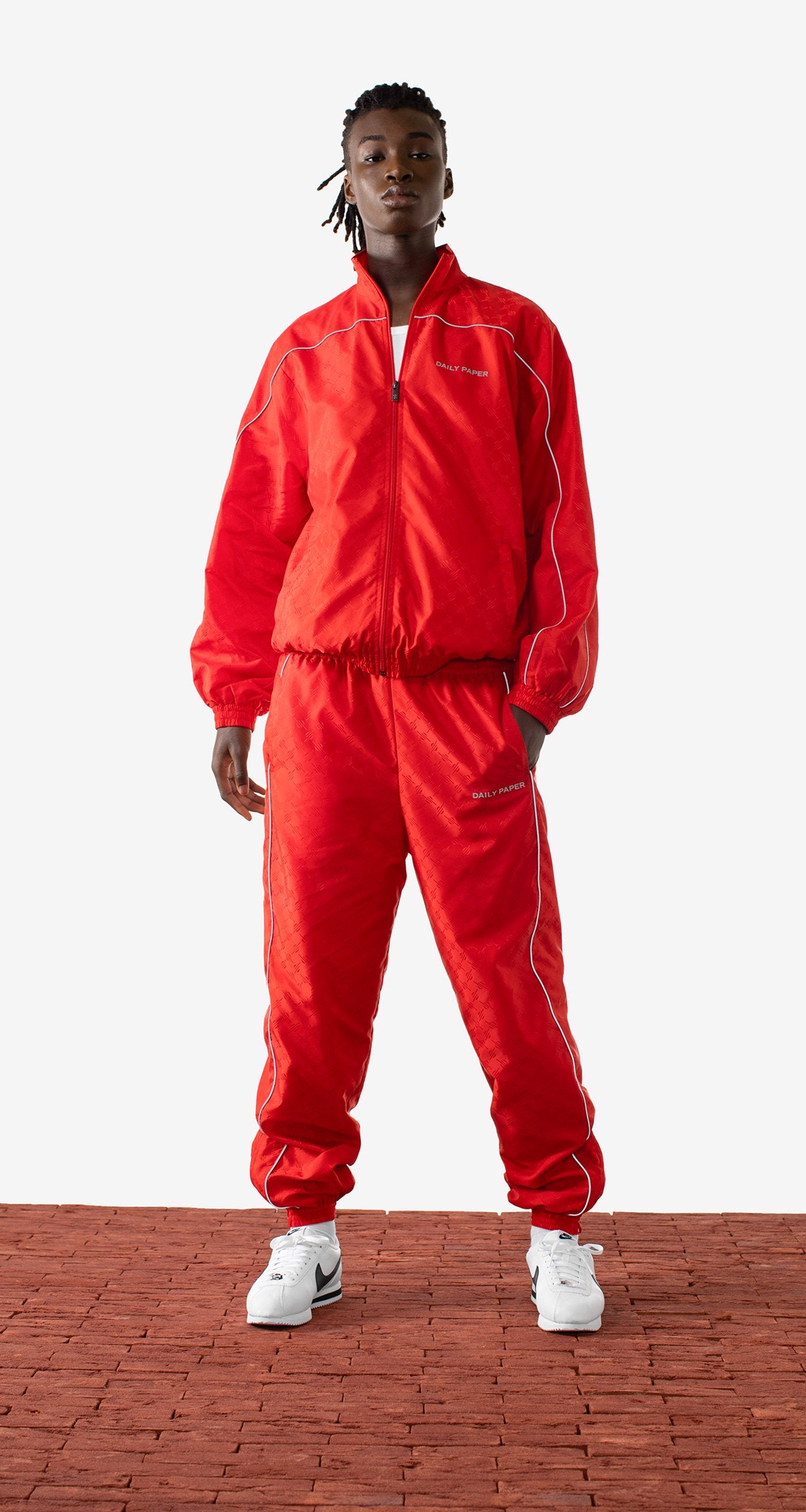 DP - Red Monogram Majed Jacket - Men - Front