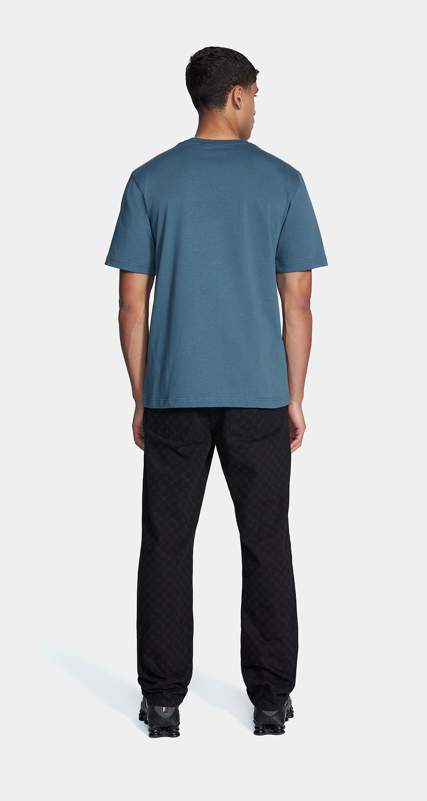 DP - Teal Blue Hobal T-Shirt - Men - Rear