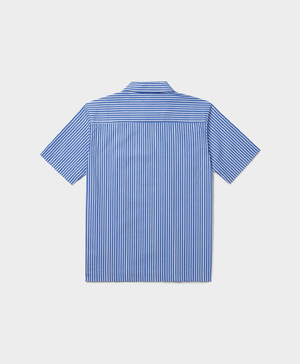 DP - Blue White Stripe Masin Shirt - Packshot - Rear