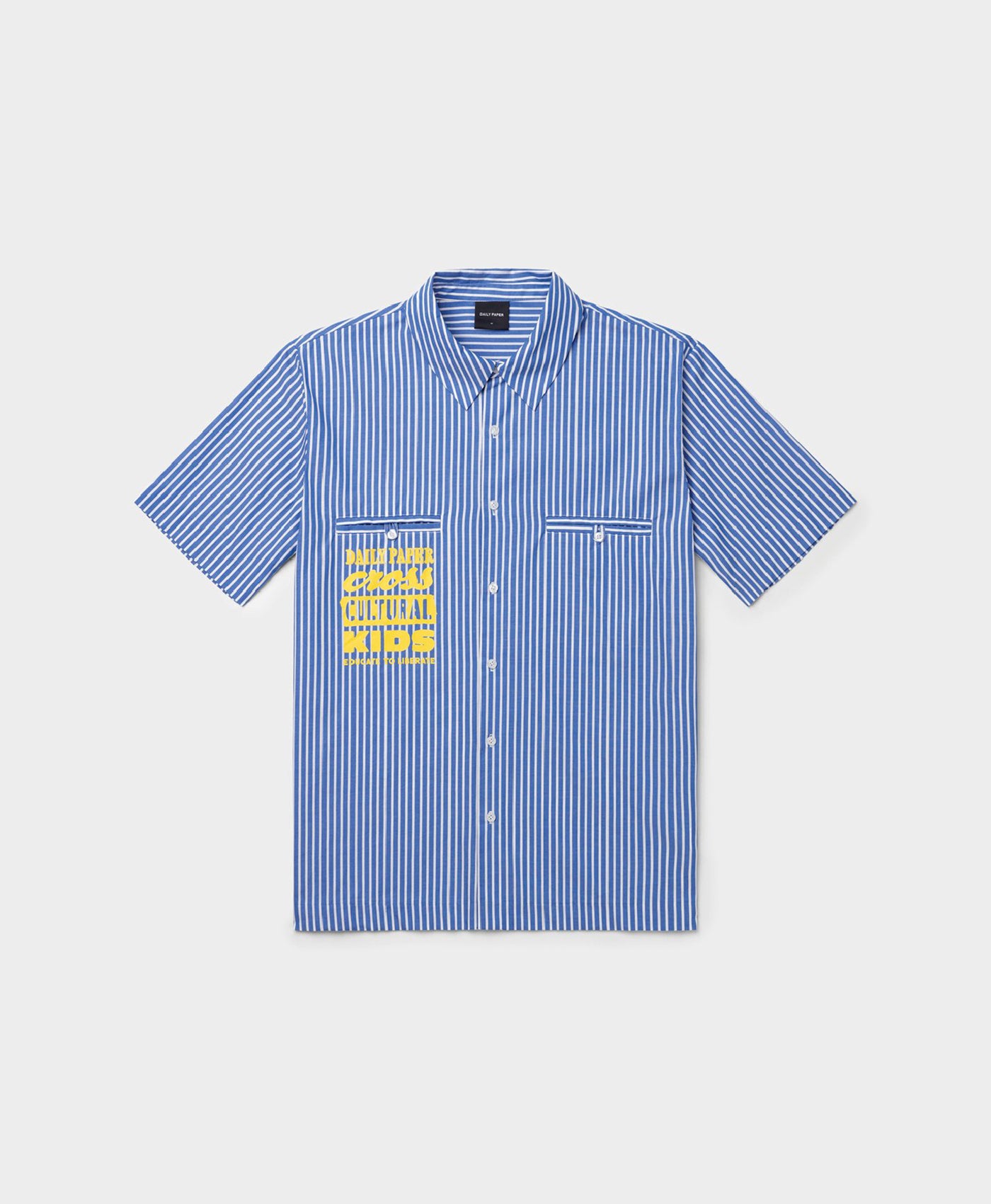 DP - Blue White Stripe Masin Shirt - Packshot - Front