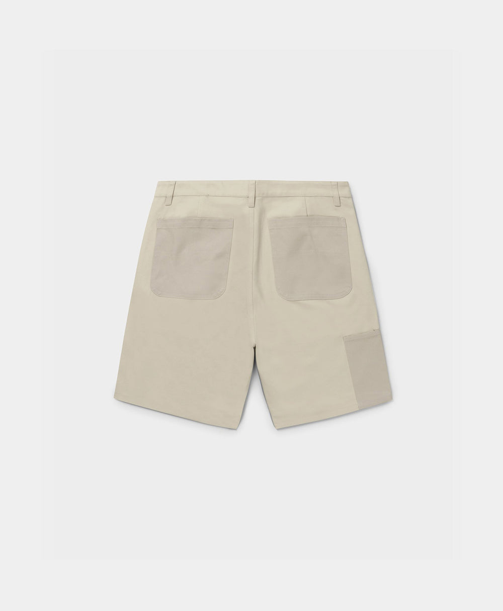 DP - Beige Mevani Shorts - Packshot - Rear