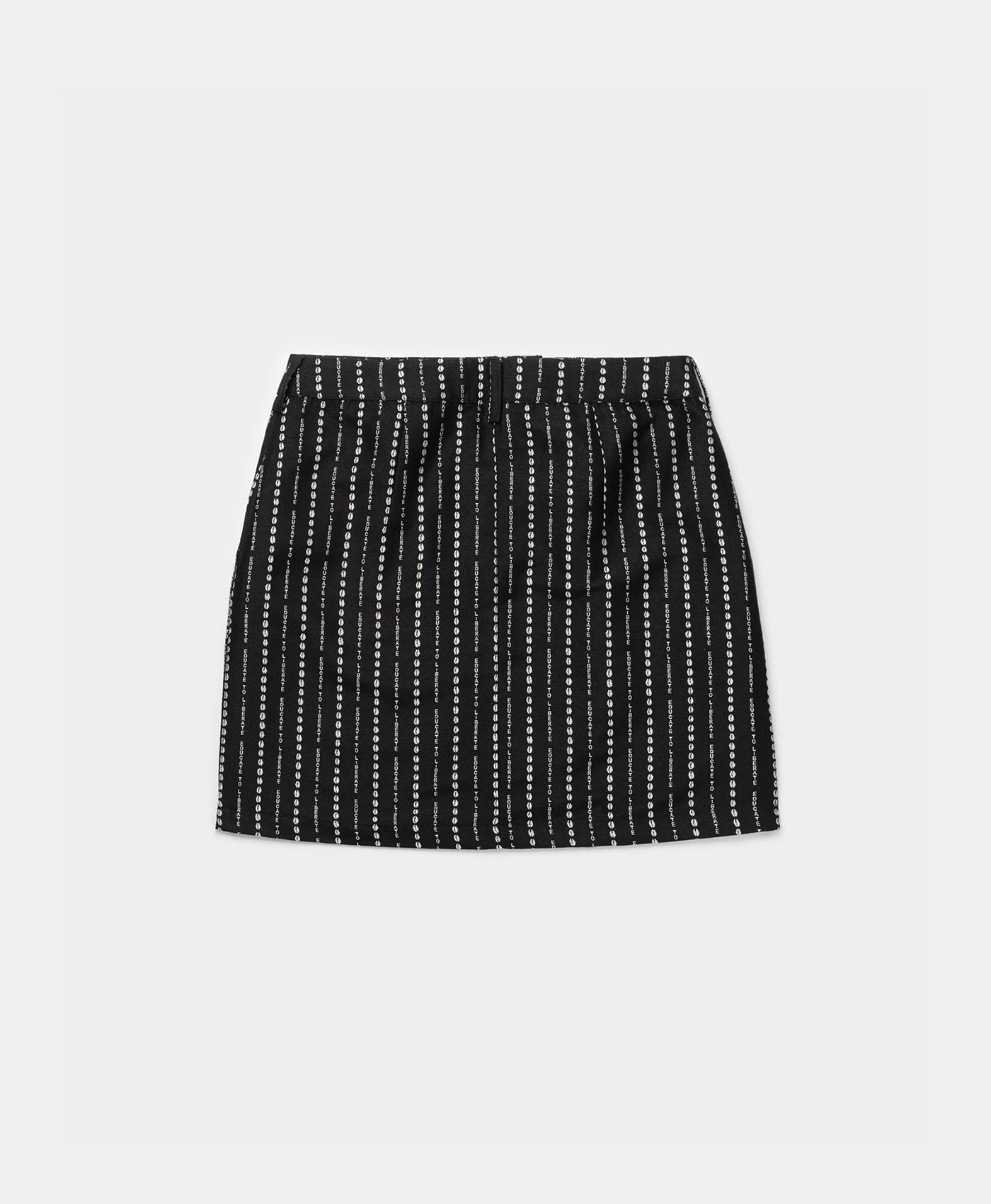DP - Black Pinstripe Morowa Skirt - Packshot - Rear