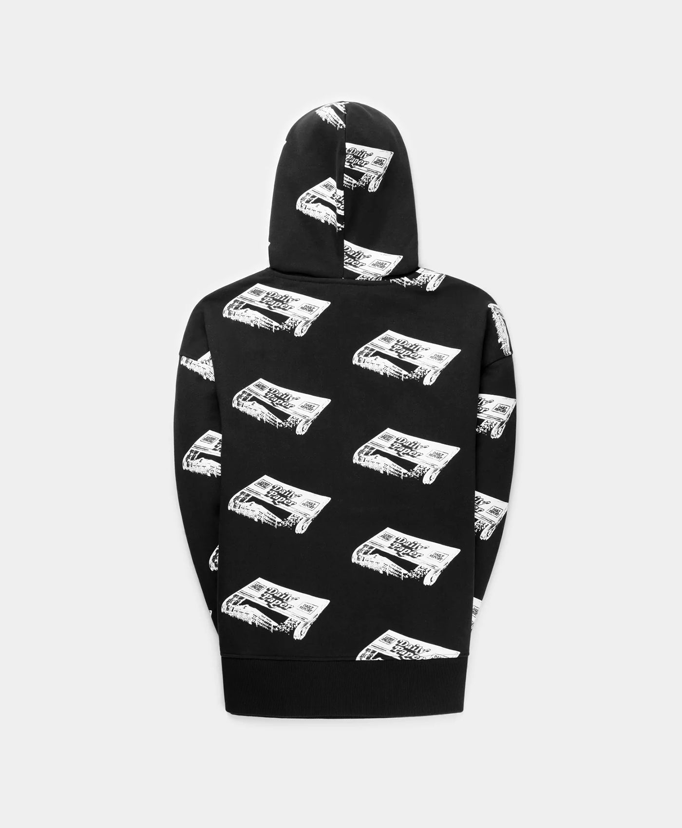 DP - Black Newspaper Nina Hoody - Packshot - Rear
