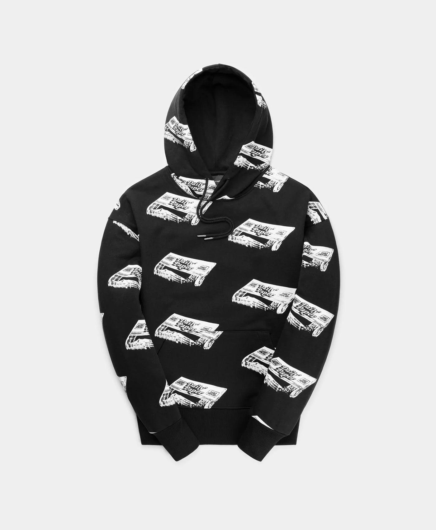 DP - Black Newspaper Nina Hoody - Packshot - Front