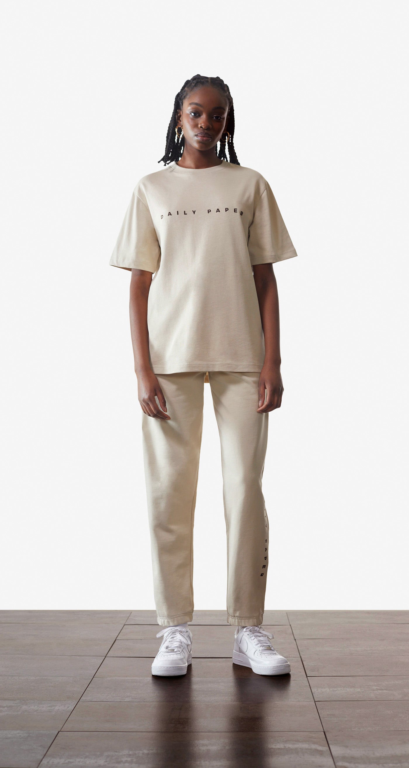 DP - Overcast Beige Alias Trackpants - wmn - Front