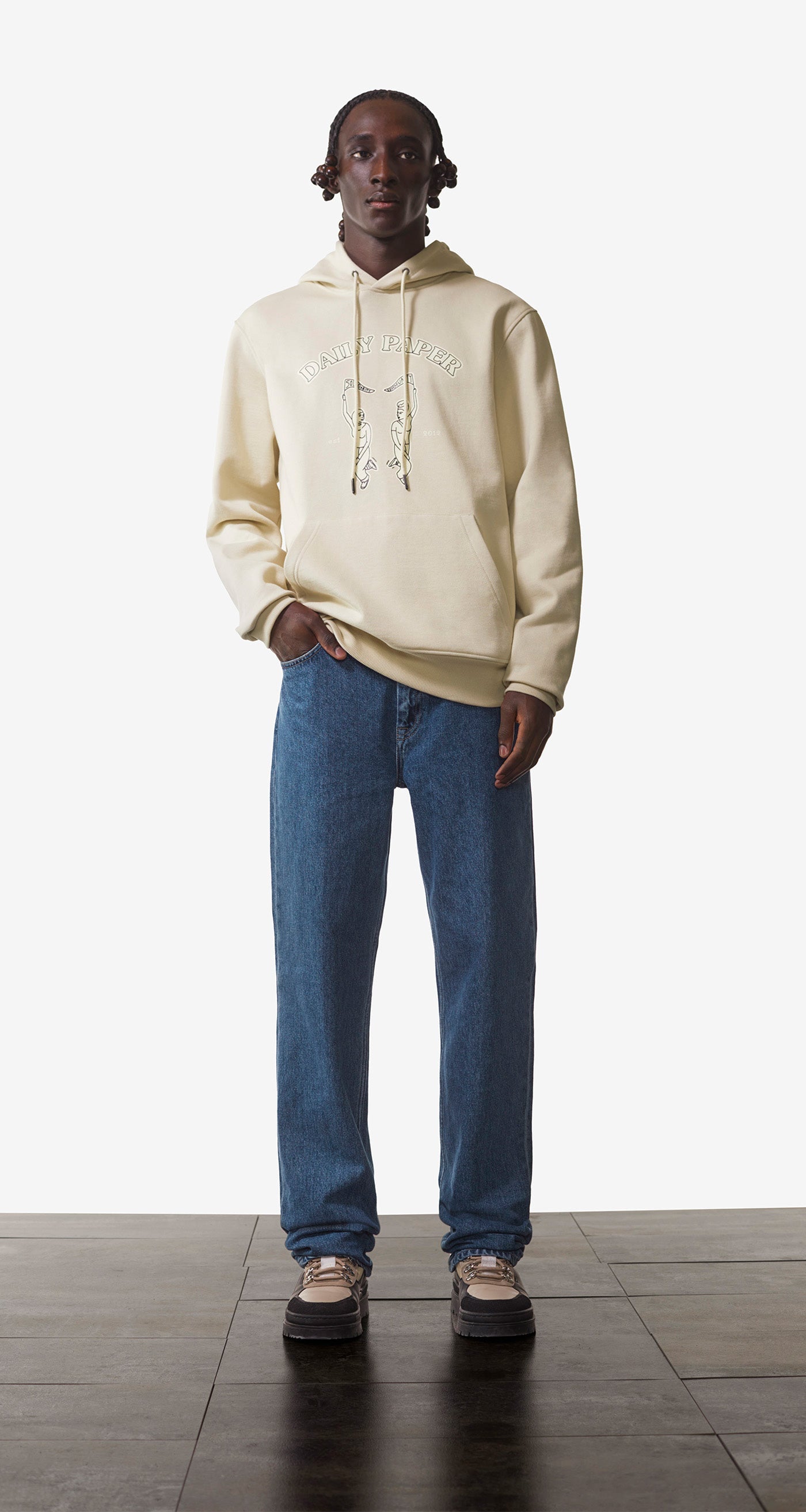 DP - Overcast Beige Noma Hoody - Men - Front Rear