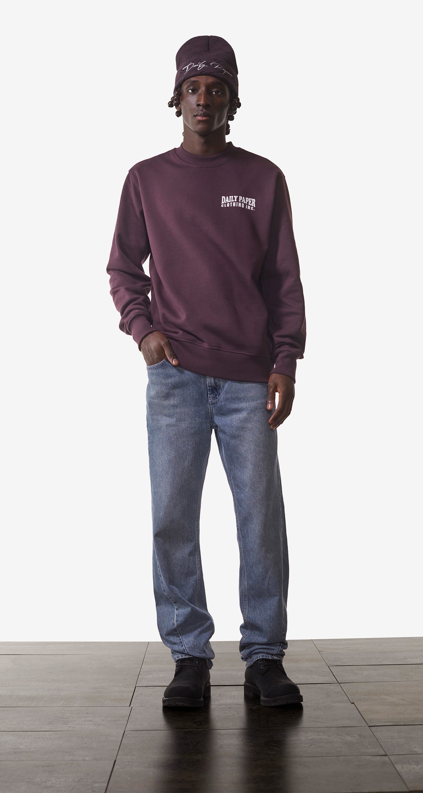 DP - Plum Perfect Purple Nedeem Sweater - Men - Rear