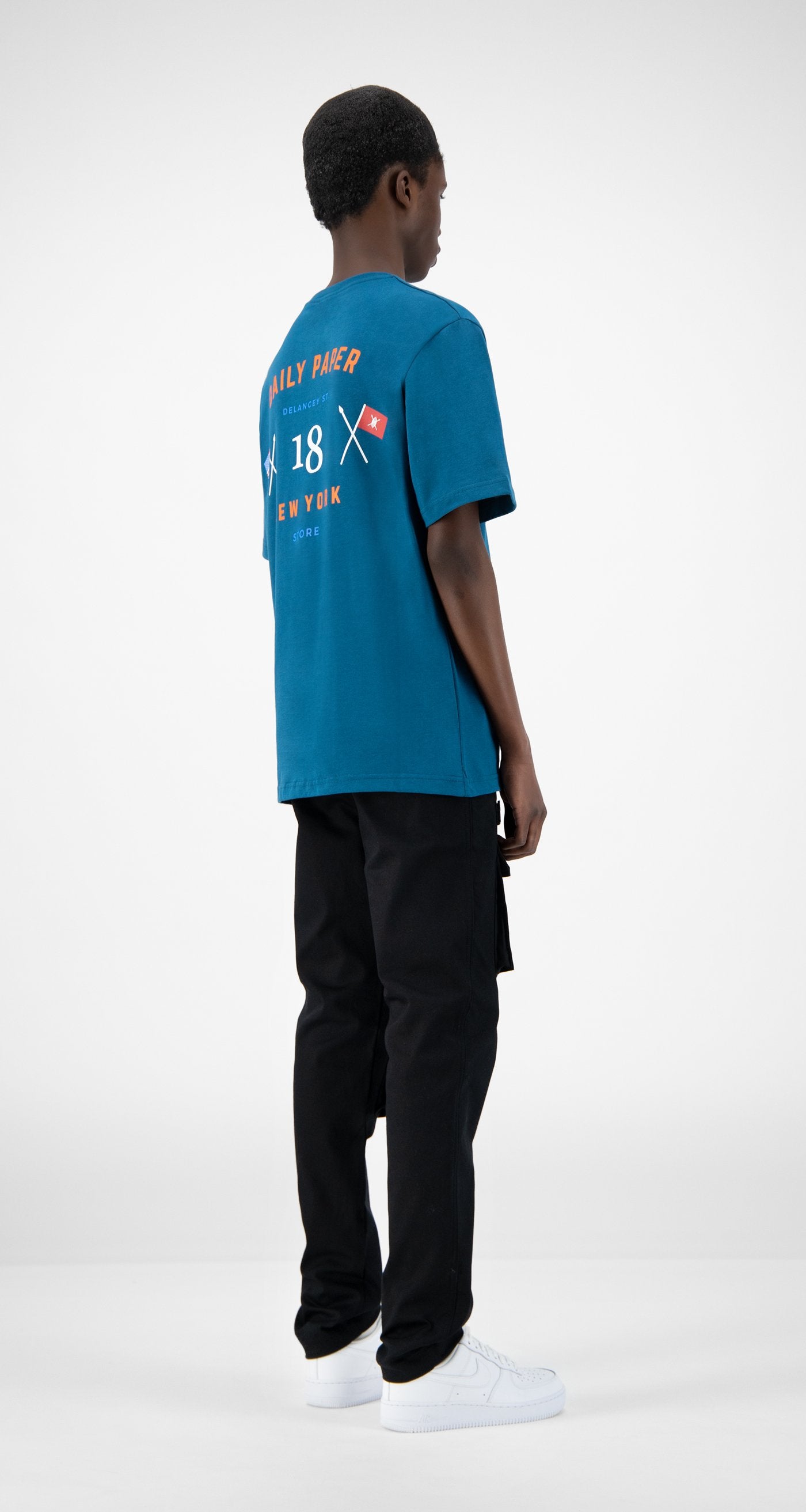 Daily Paper - Petrol NYC Store T-Shirt - Men Rear
