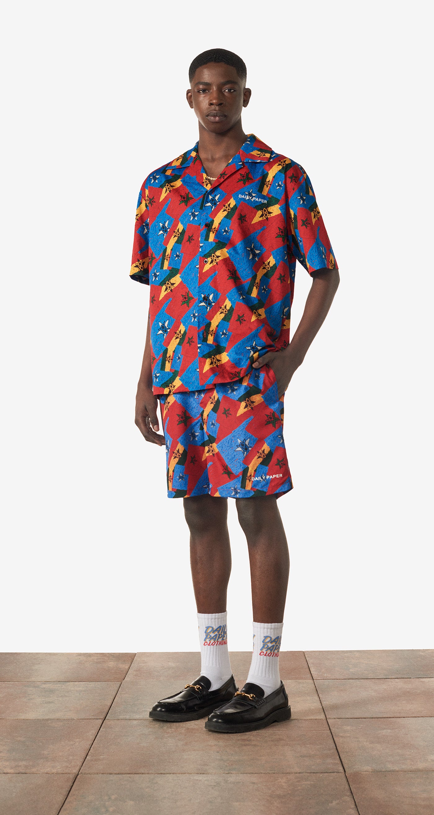 DP - Red Blue Yellow Flag Reflag Shirt - Men - Front