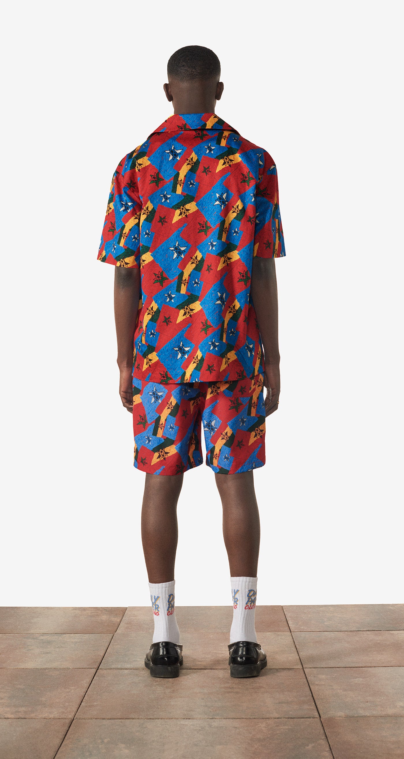 DP - Red Blue Yellow Flag Reflag Shirt - Men - Rear