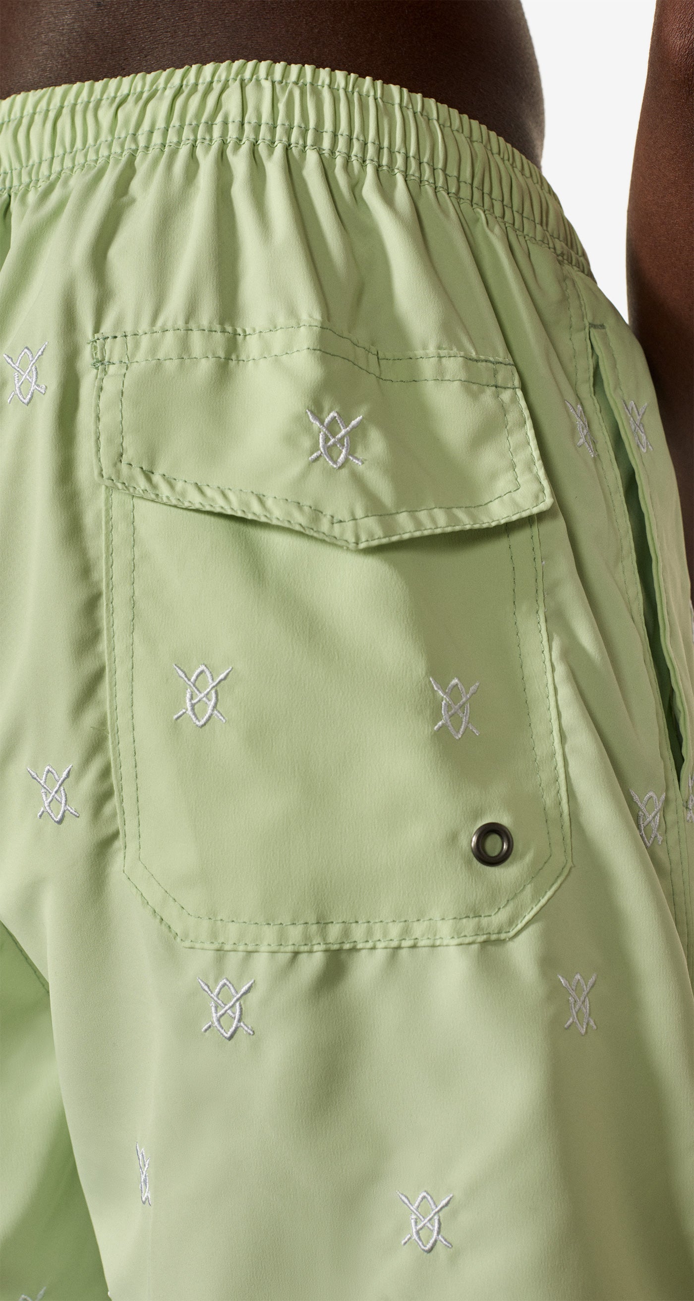 DP - Seacrest Green Reshield Swim Shorts - Men