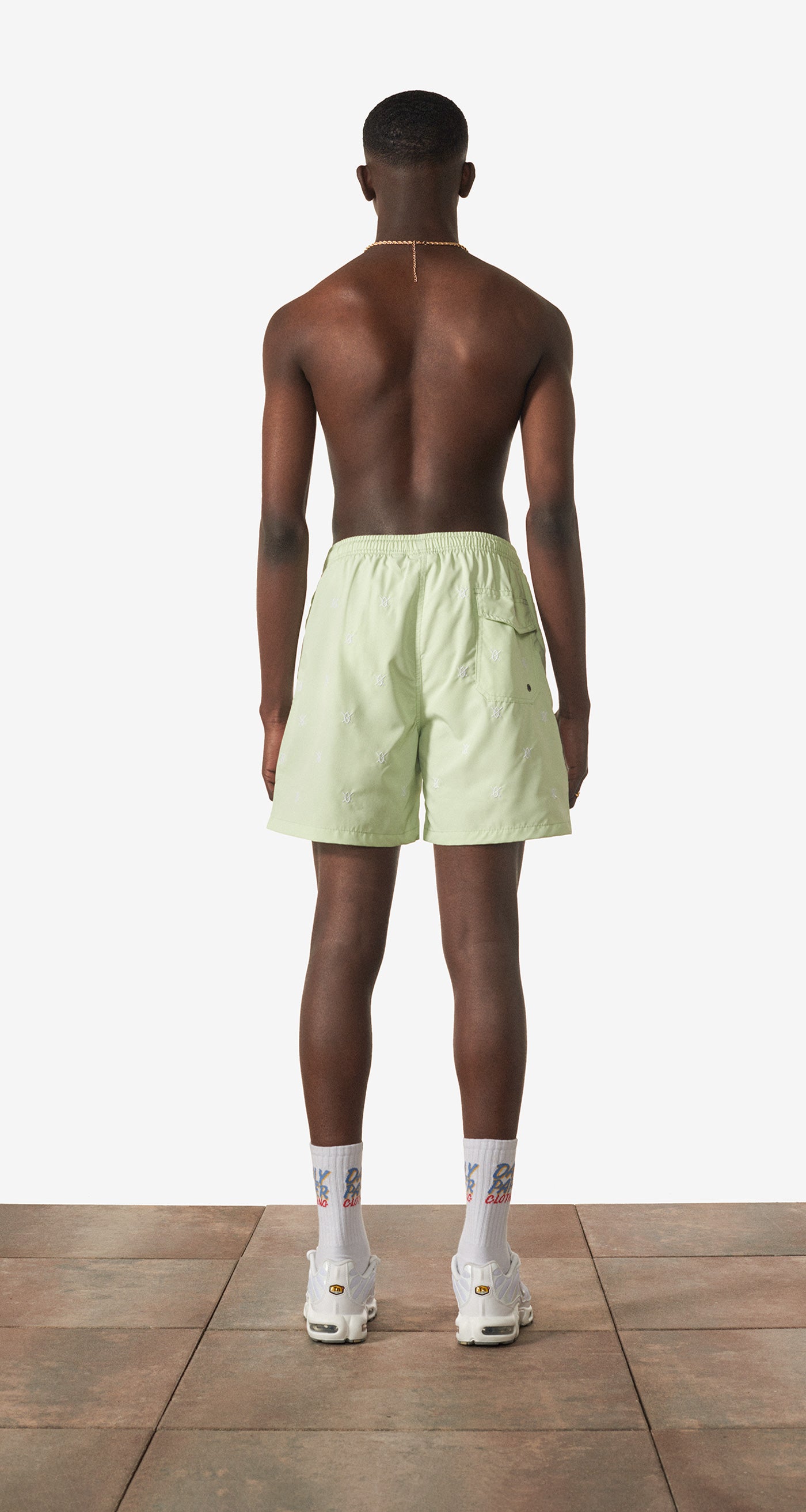 DP - Seacrest Green Reshield Swim Shorts - Men - Rear