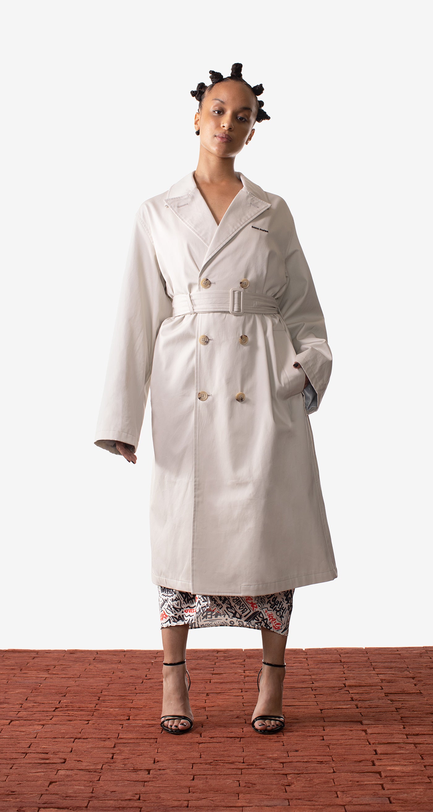 DP - Off White Mahir Lng Jacket - Wmn - Front