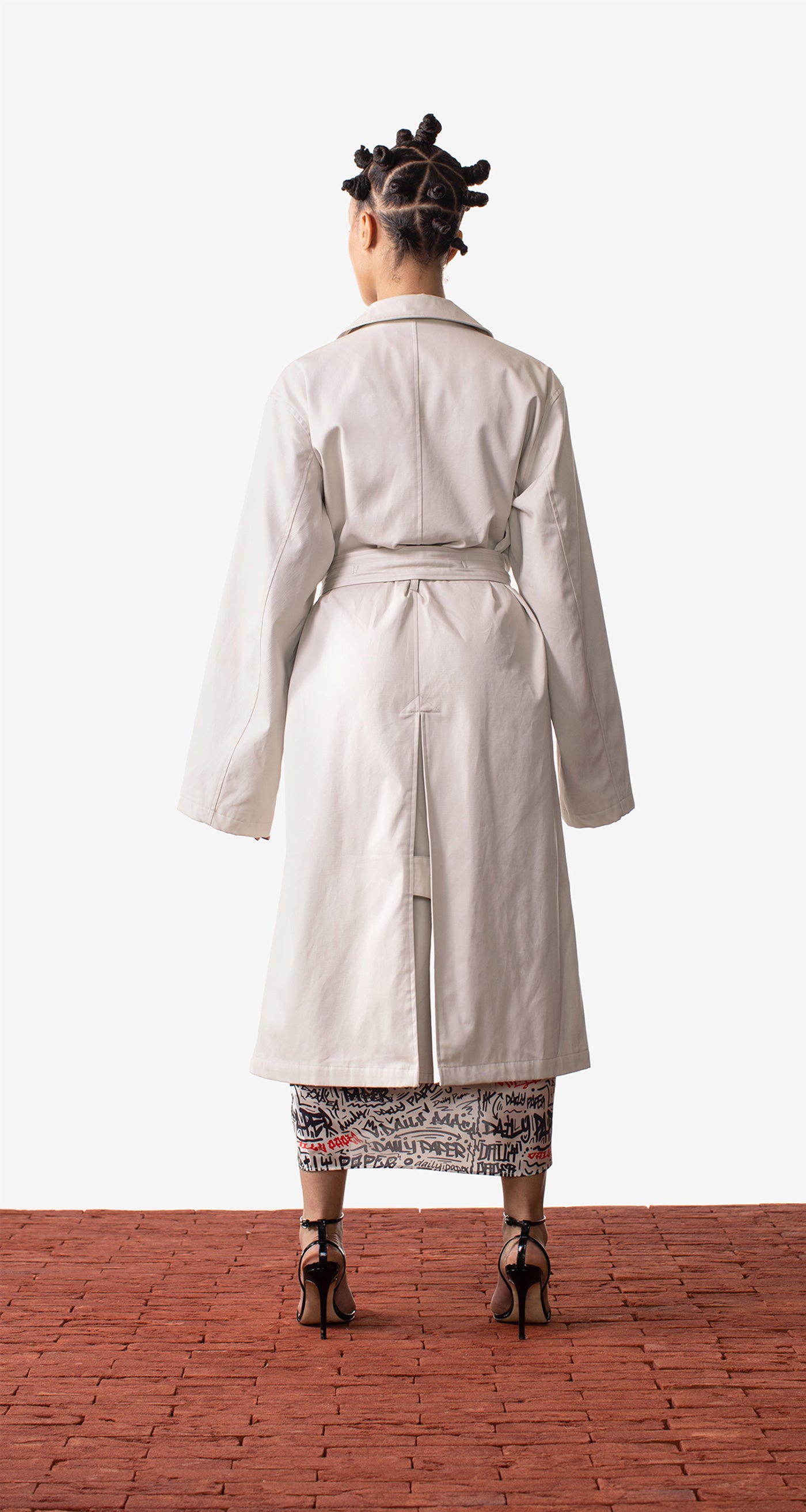 DP - Off White Mahir Lng Jacket - Wmn - Rear