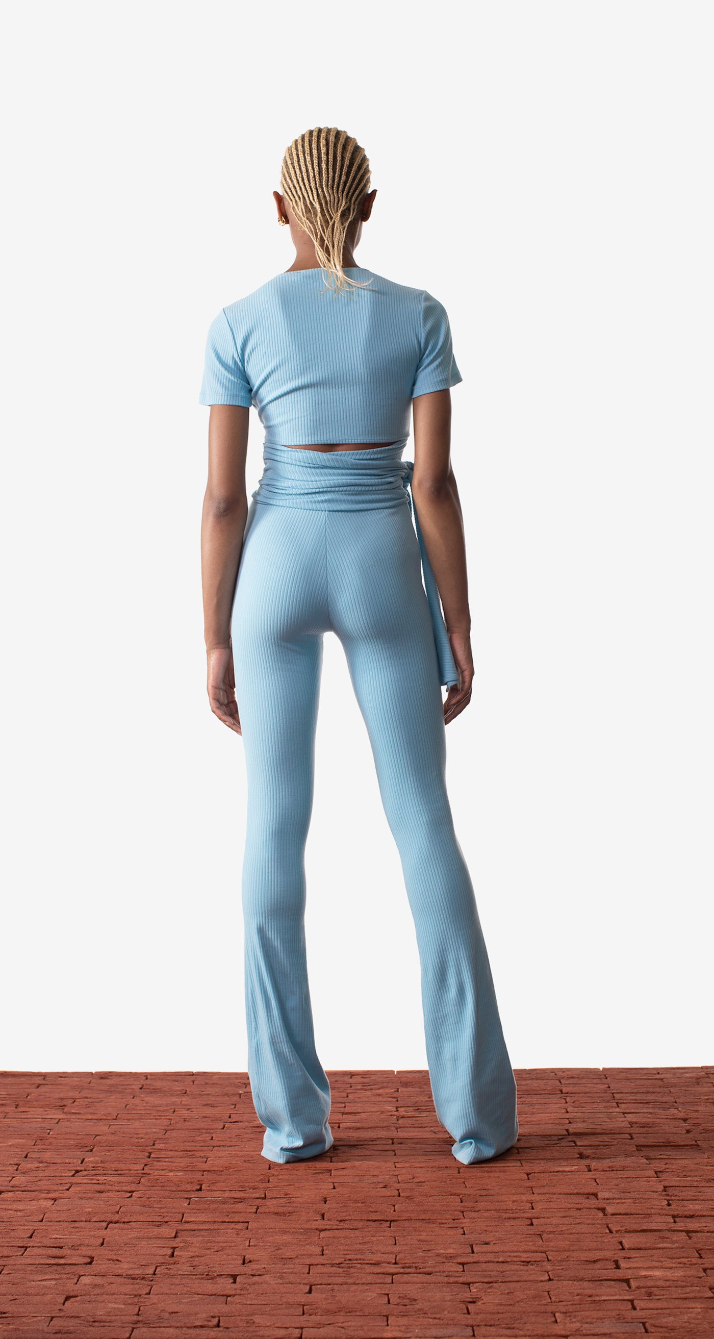DP - Blue Manae Leggings - Wmn - Rear