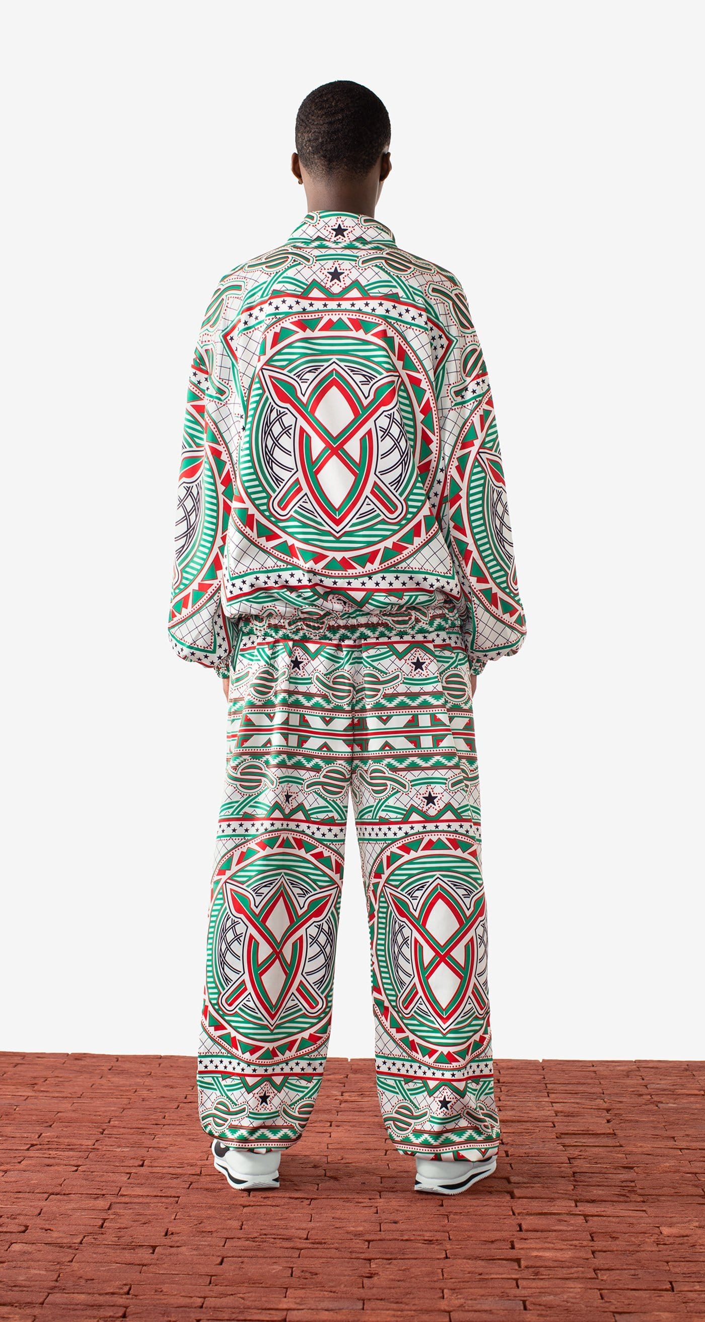 DP - Green Red Manuel Pants - Men - Rear