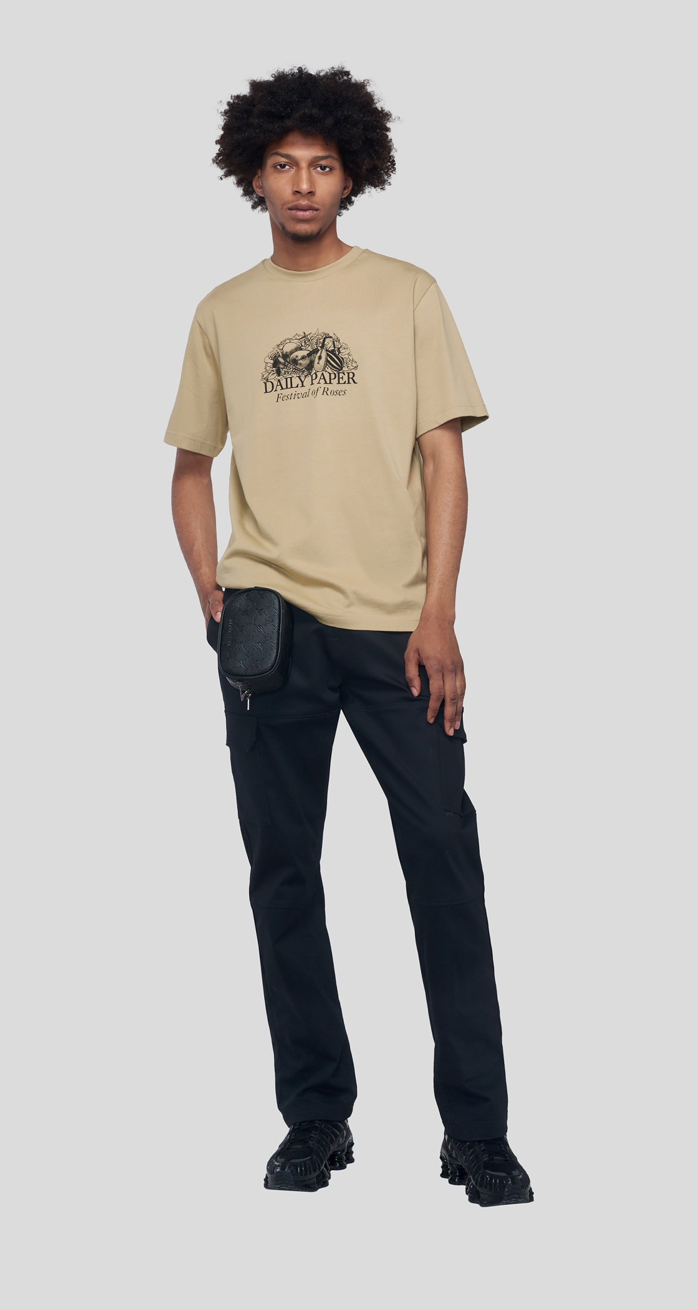 DP - Twill Beige Perzo T-Shirt - Men - Front