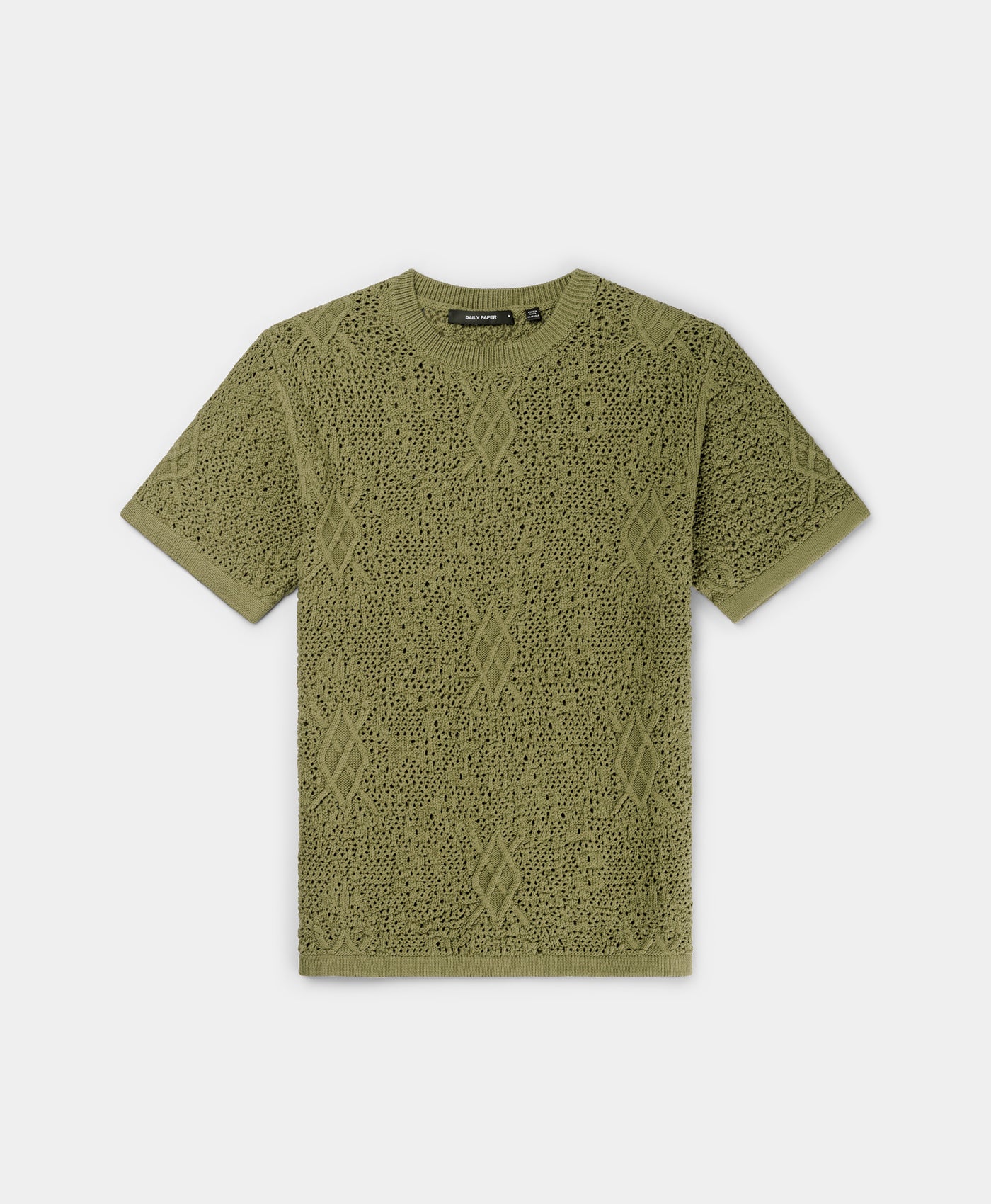 DP - Four Leaf Green Shield Crochet T-Shirt - Packshot - Front