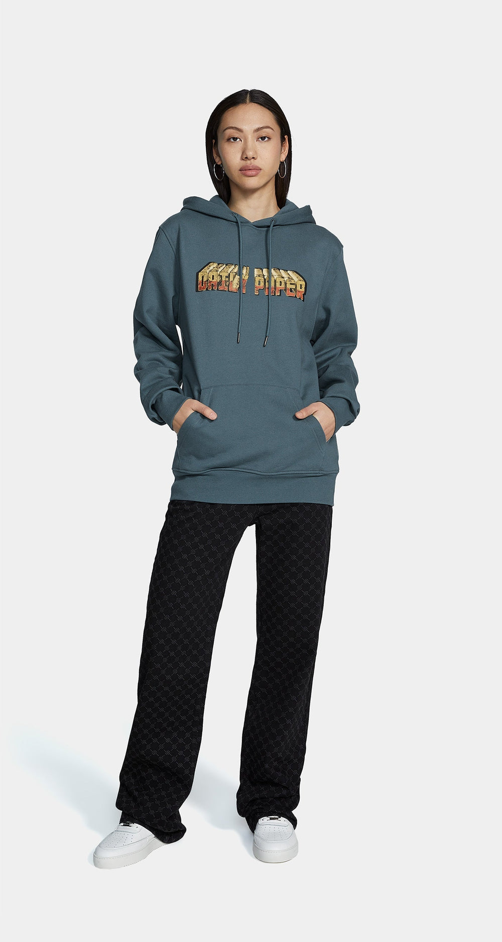 DP - Teal Blue Holmes Hoody - Wmn - Front