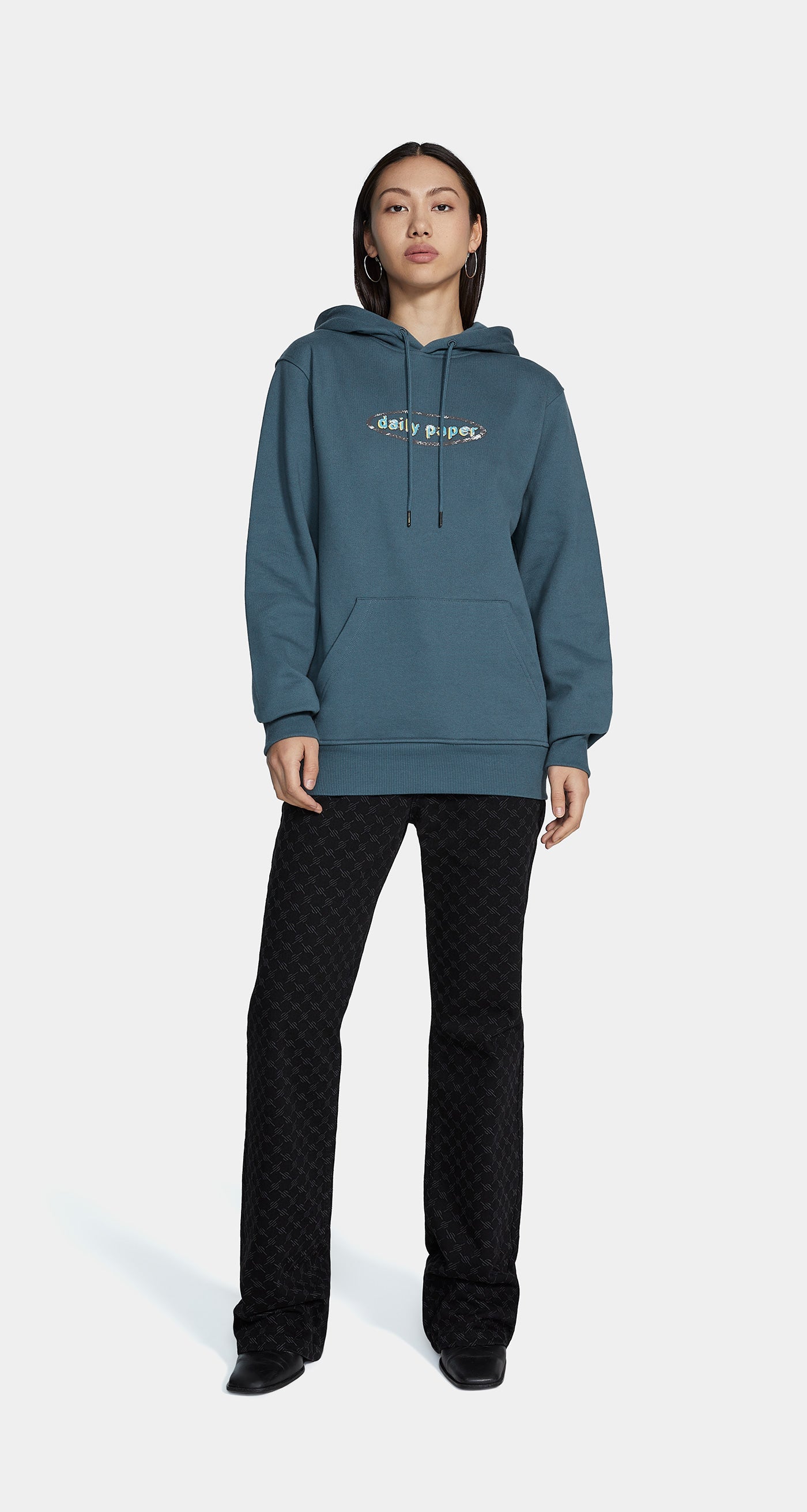 DP - Teal Blue Holt Hoody - Wmn - Front