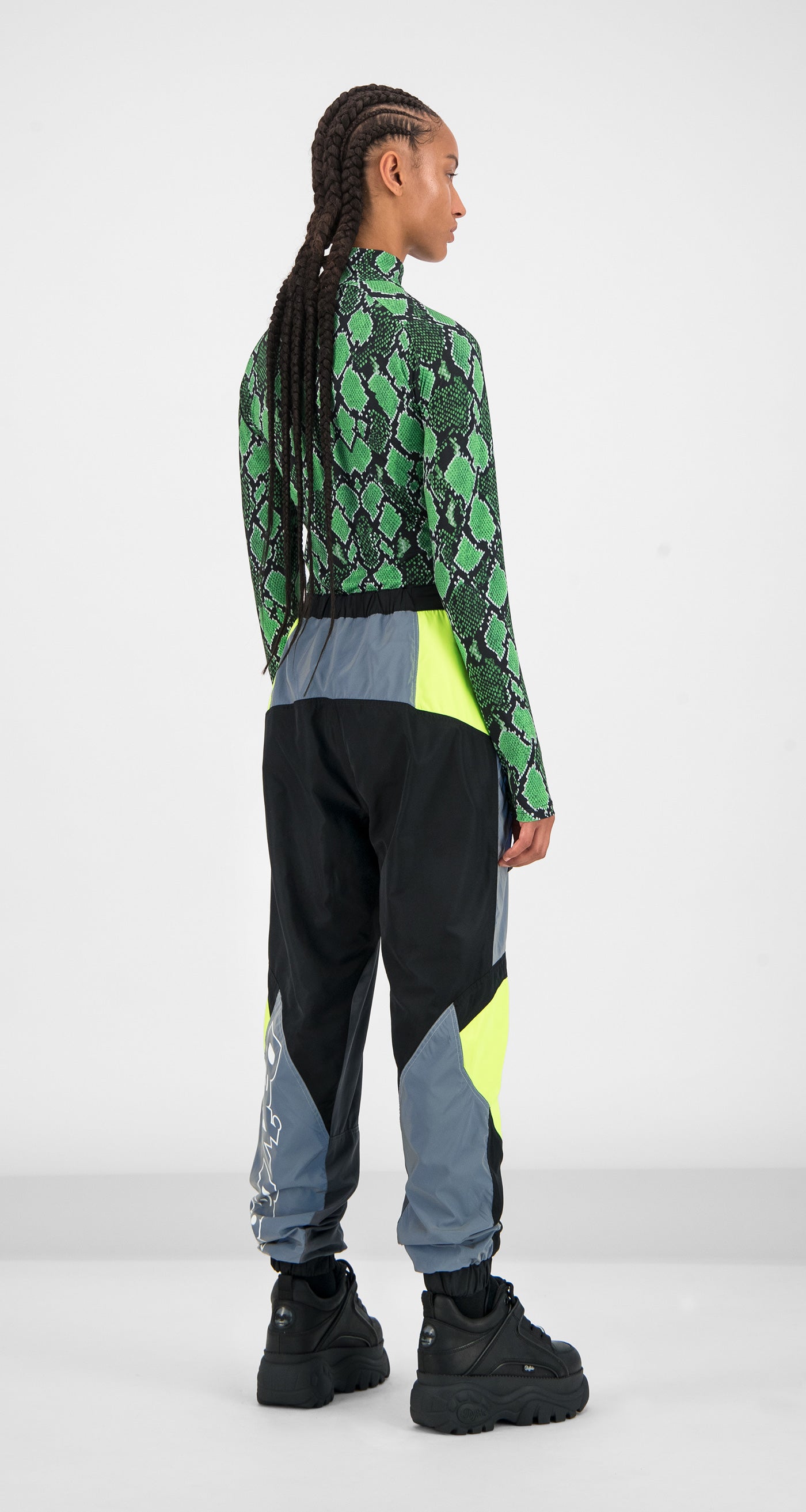 DP - Yellow Grey Girt Pants - Wmn - Rear