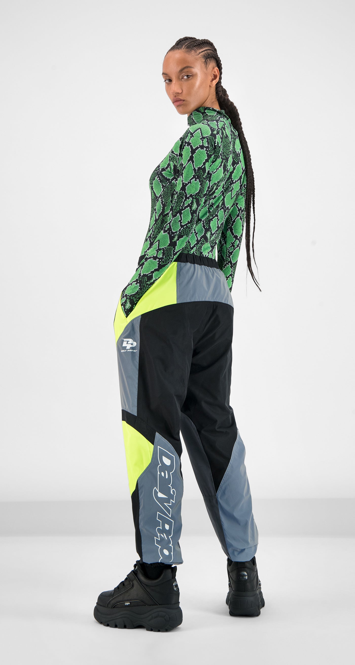 DP - Yellow Grey Girt Pants - Wmn