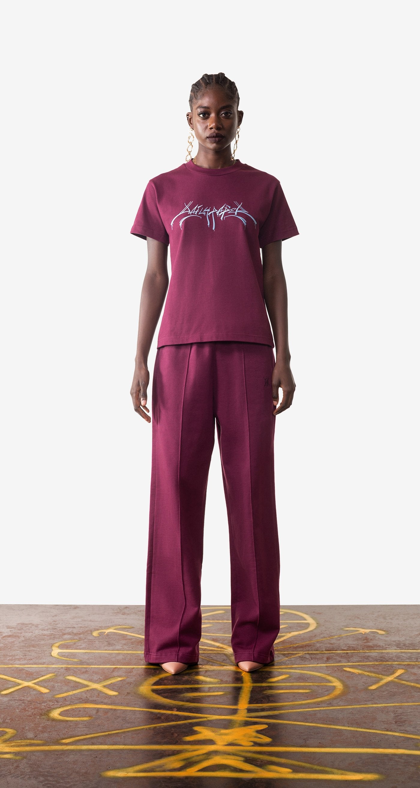 DP - Grape Purple Ejog Pants - Wmn - Front Rear