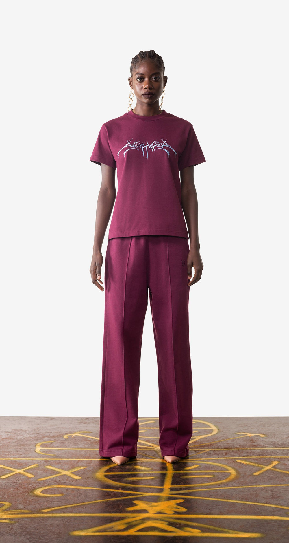 DP - Grape Purple Ejog Pants - Wmn - Front Rear