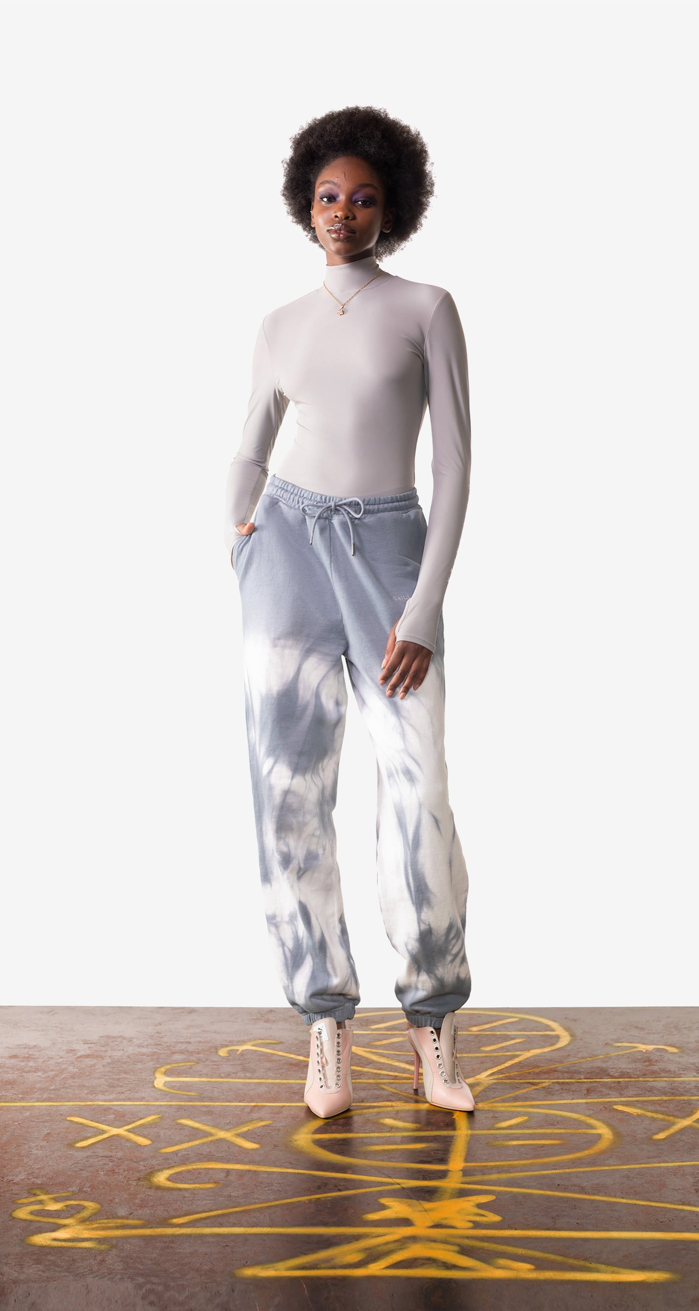 Daily Paper - Smoke Grey Len Pants - Women Rear