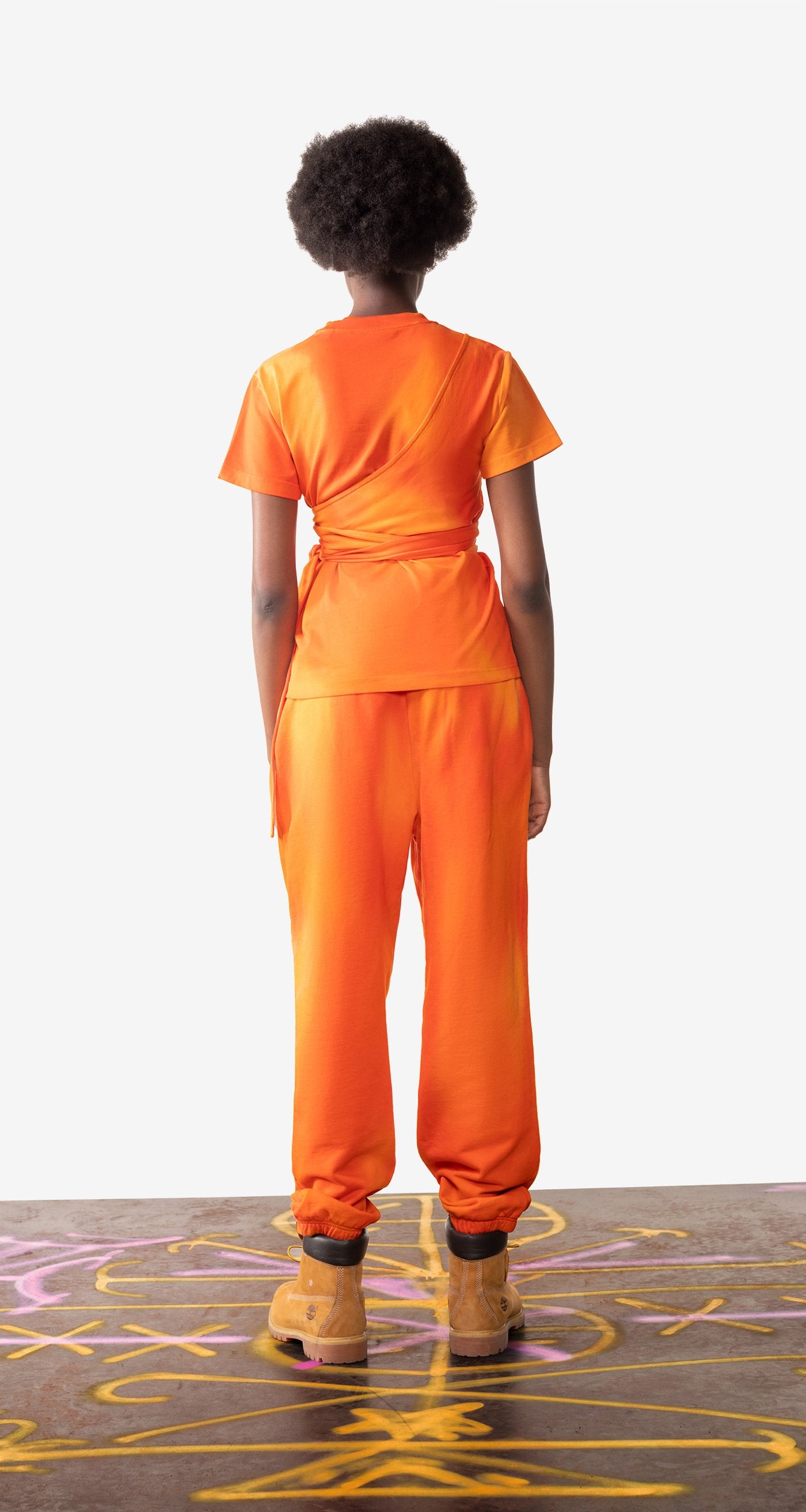 Daily Paper - Washed Orange Lex Pants - Women