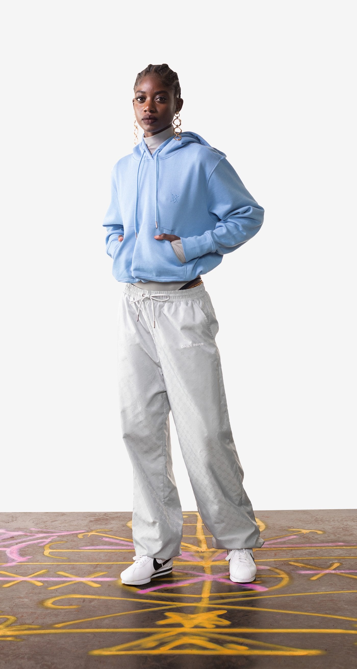 DP - Allure Blue Ehowa Hoody - Wmn - Front Rear