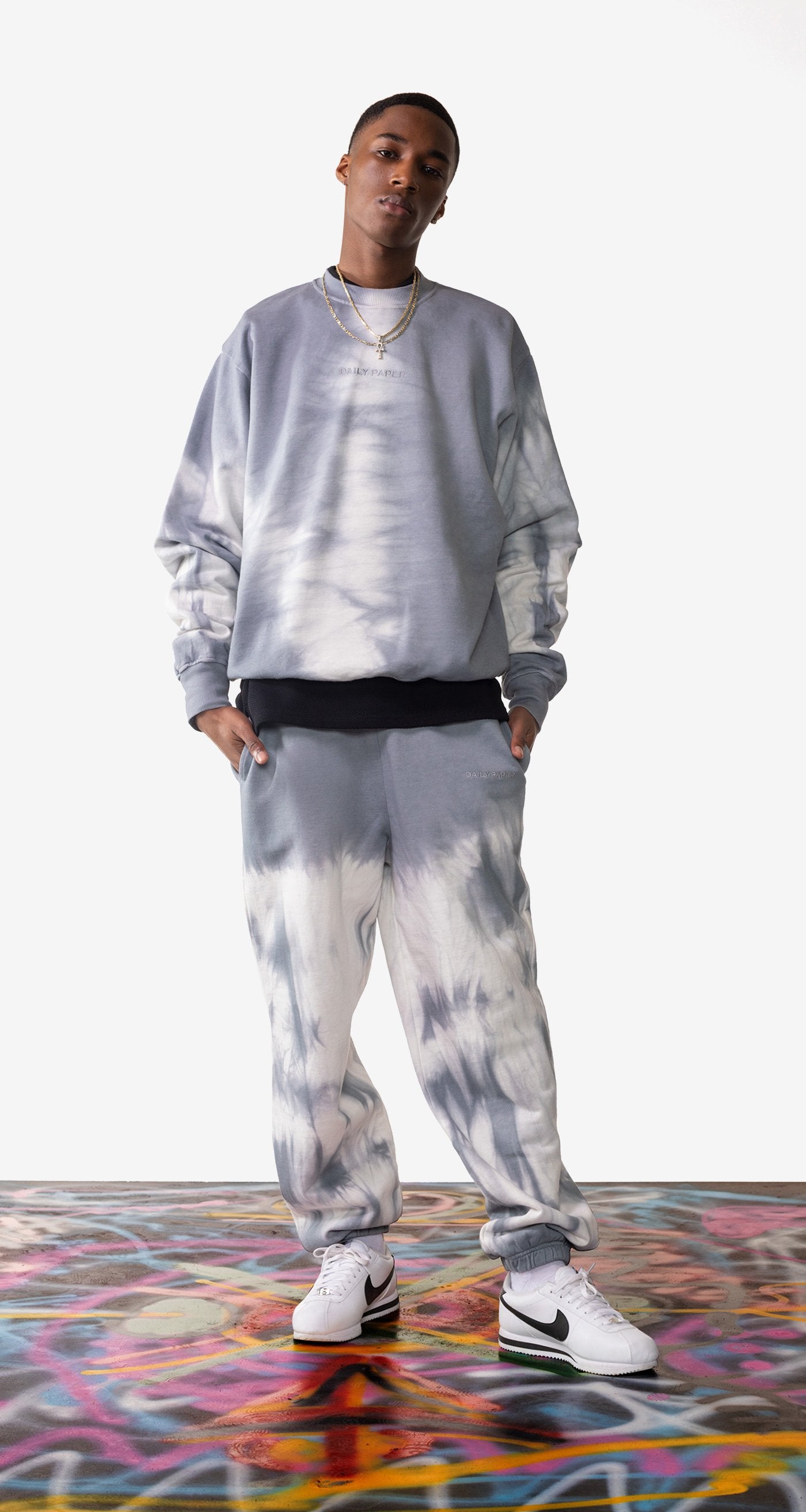 Daily Paper - Smoke Grey Len Pants - Men Rear